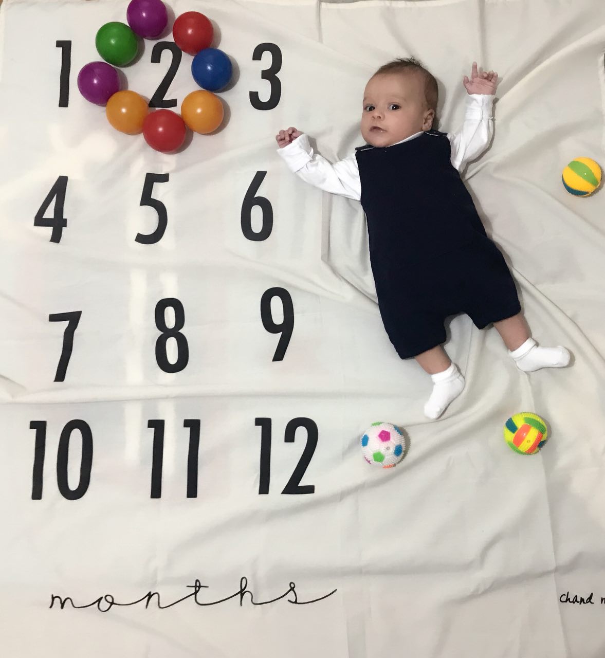 پارچه ماهگرد نوزاد طرح کلاسیک هیراد پورعسگری