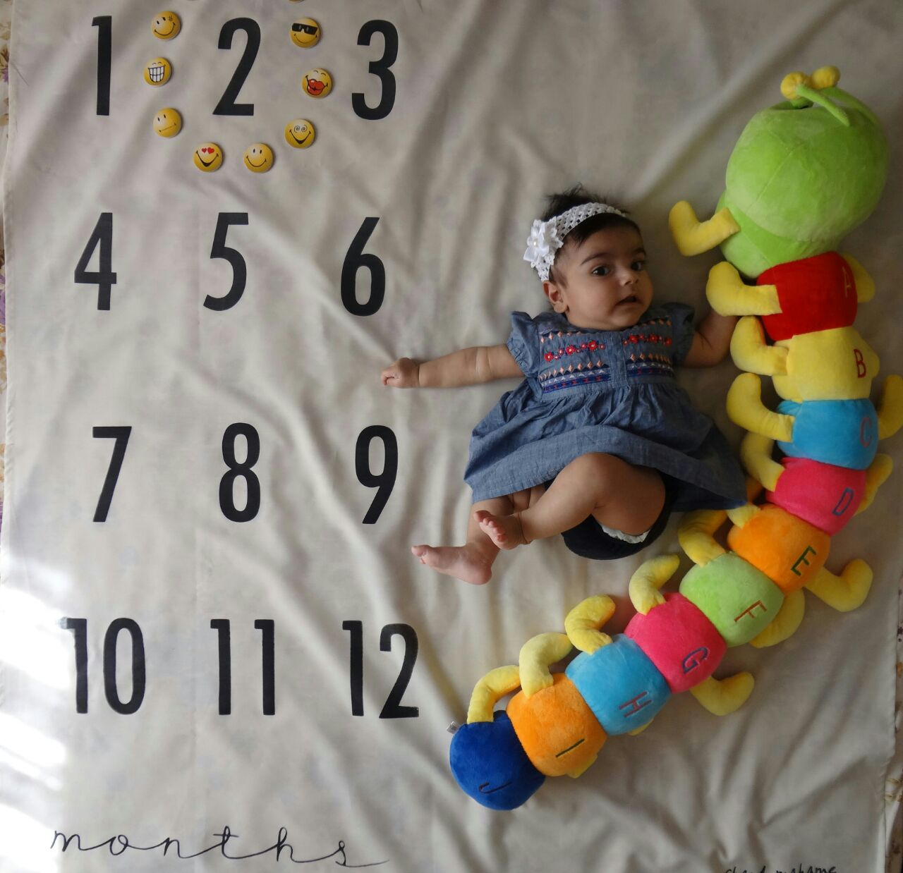 پارچه ماهگرد نوزاد طرح کلاسیک هیراد پورعسگری