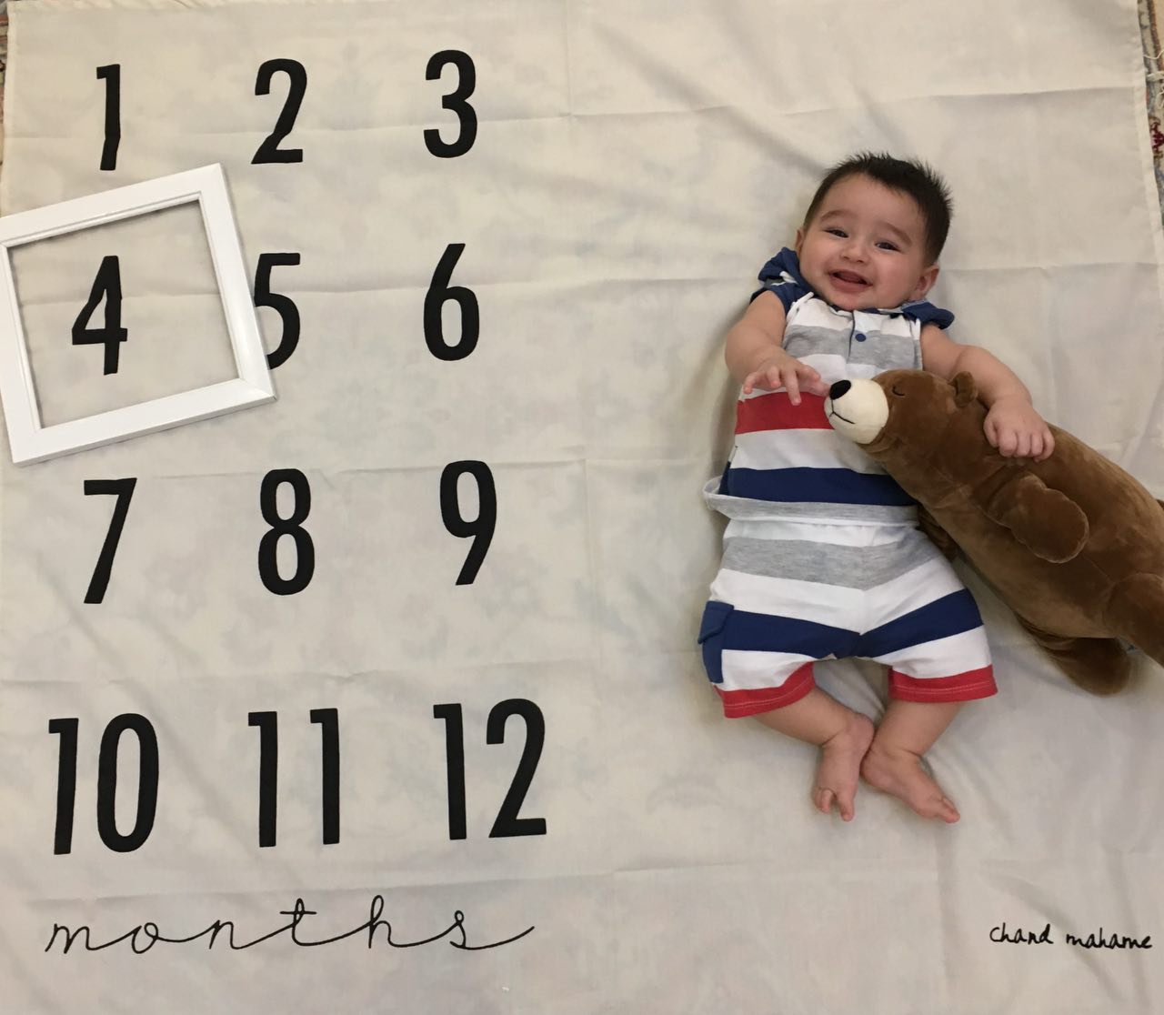 پارچه ماهگرد نوزاد طرح کلاسیک هیراد پورعسگری