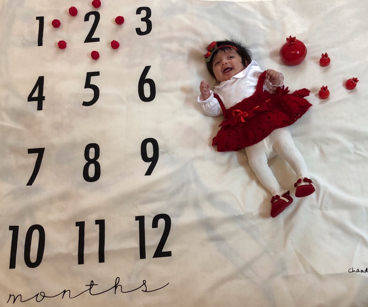 پارچه ماهگرد نوزاد طرح کلاسیک هیراد پورعسگری