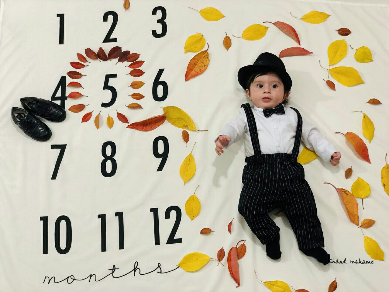 پارچه ماهگرد نوزاد طرح کلاسیک هیراد پورعسگری