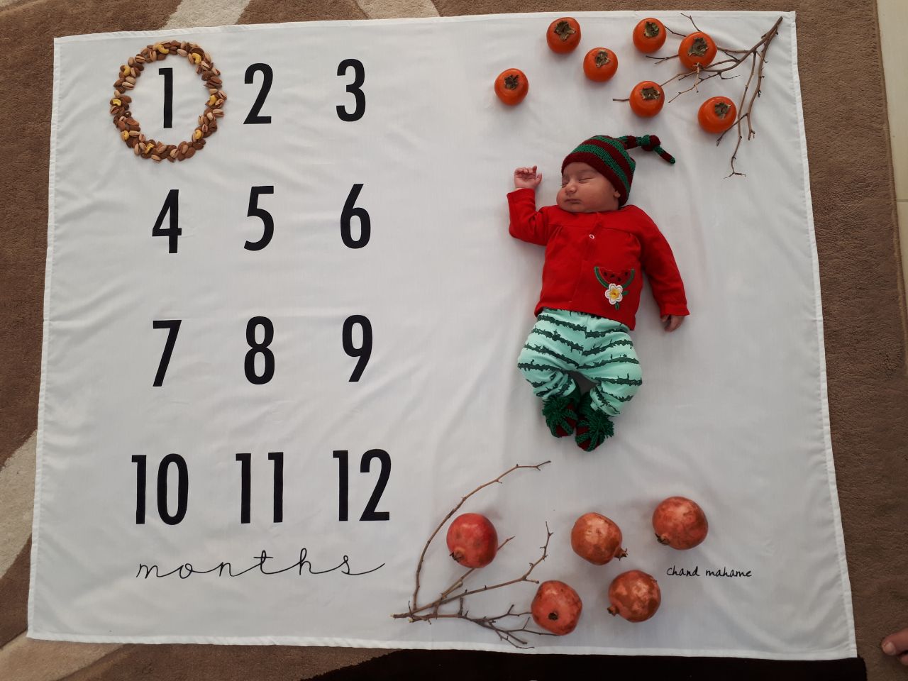 یک ماهگی نوزاد هیراد پورعسگری