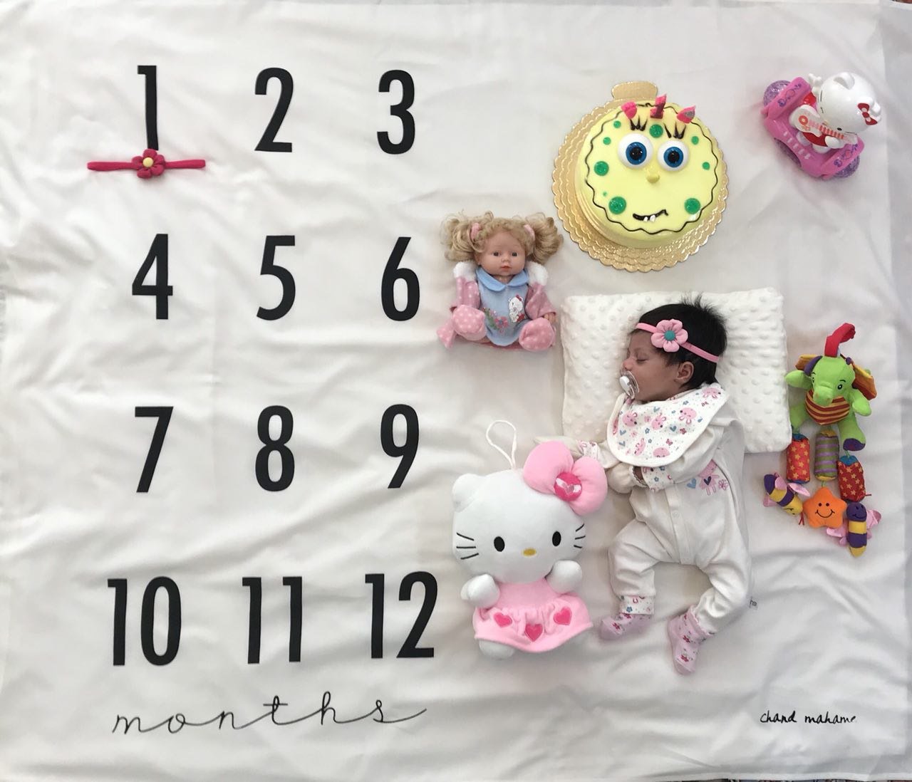 پارچه ماهگرد نوزاد طرح کلاسیک هیراد پورعسگری