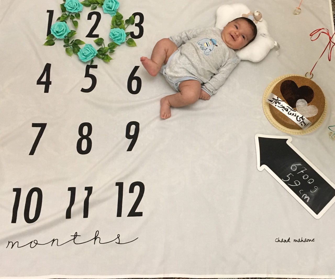 دو ماهگی نوزاد هیراد پورعسگری