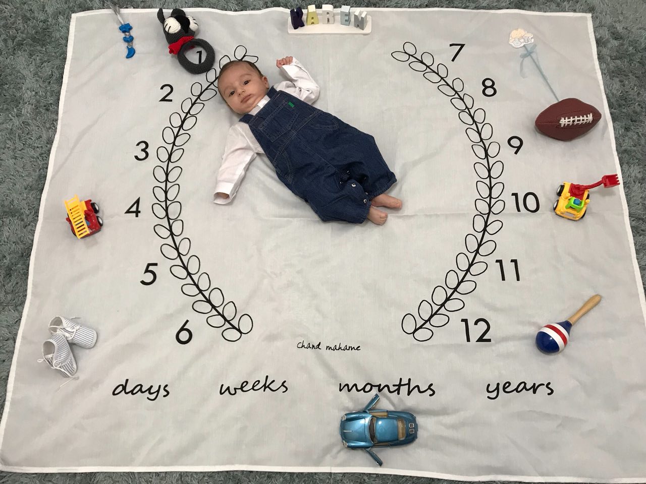 پارچه ماه شمار طرح شاخه زیتون هیراد پورعسگری