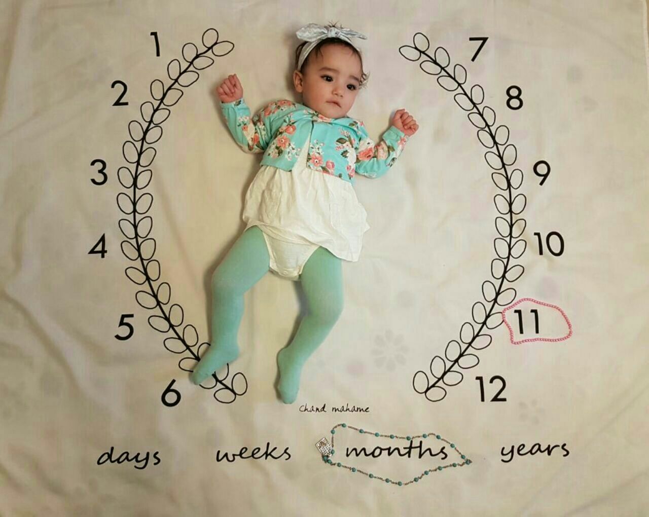 پارچه ماه شمار طرح شاخه زیتون هیراد پورعسگری