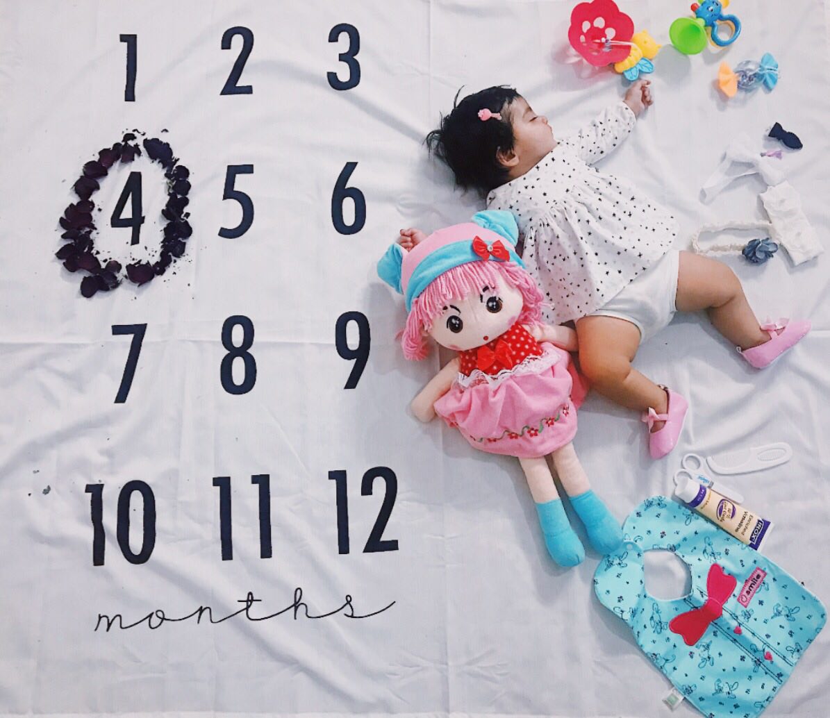 پارچه ماهگرد نوزاد طرح کلاسیک هیراد پورعسگری