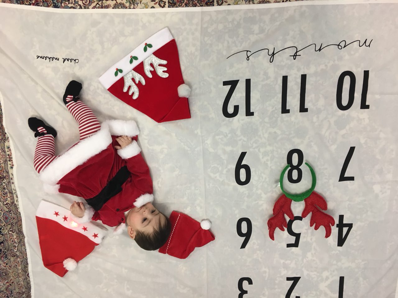 پارچه ماهگرد نوزاد طرح کلاسیک هیراد پورعسگری