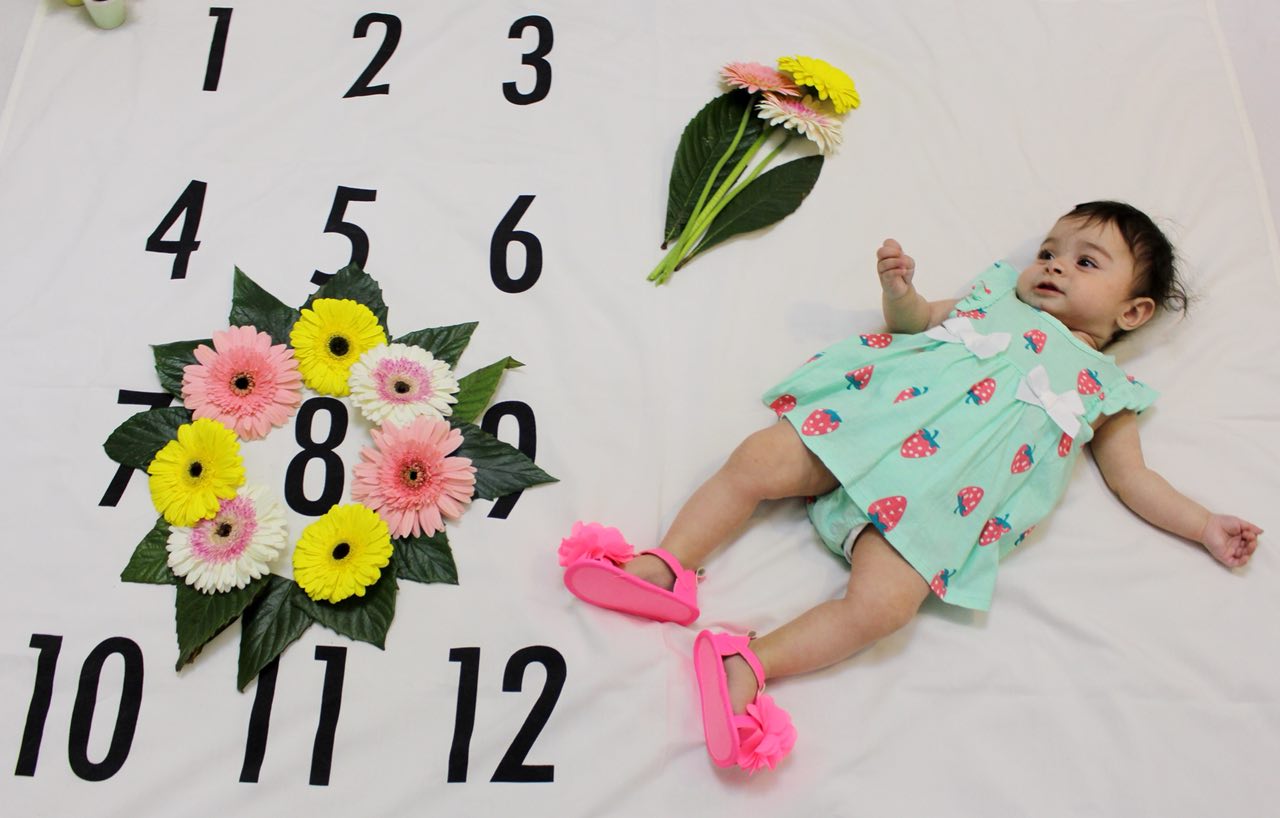 پارچه ماهگرد نوزاد طرح کلاسیک هیراد پورعسگری