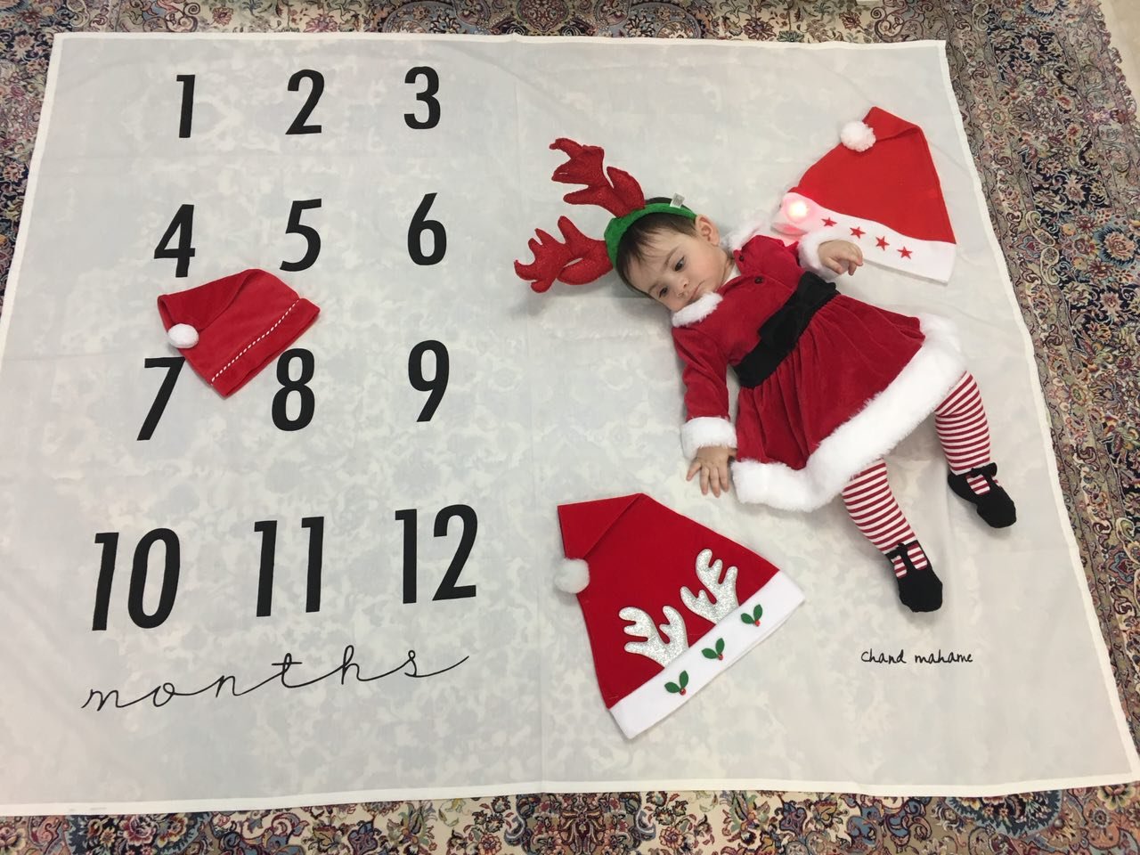 پارچه ماهگرد نوزاد طرح کلاسیک هیراد پورعسگری