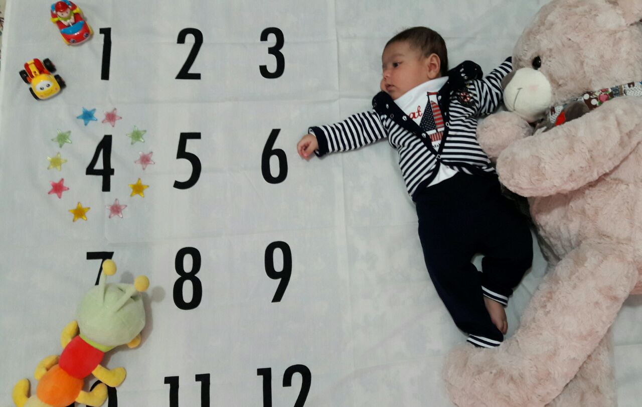 چهار ماهگی نوزاد هیراد پورعسگری