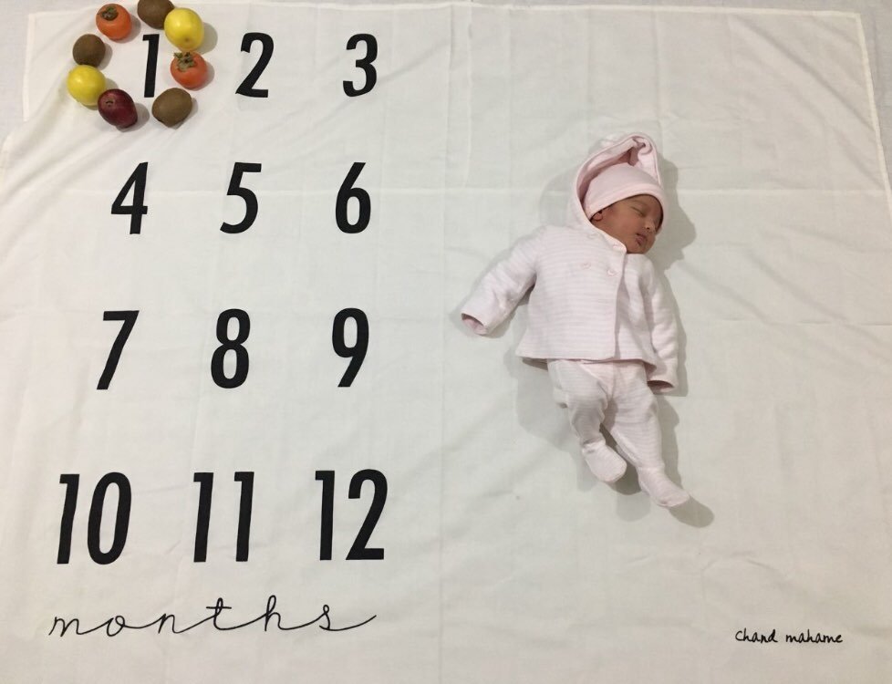 پارچه ماهگرد نوزاد طرح کلاسیک هیراد پورعسگری