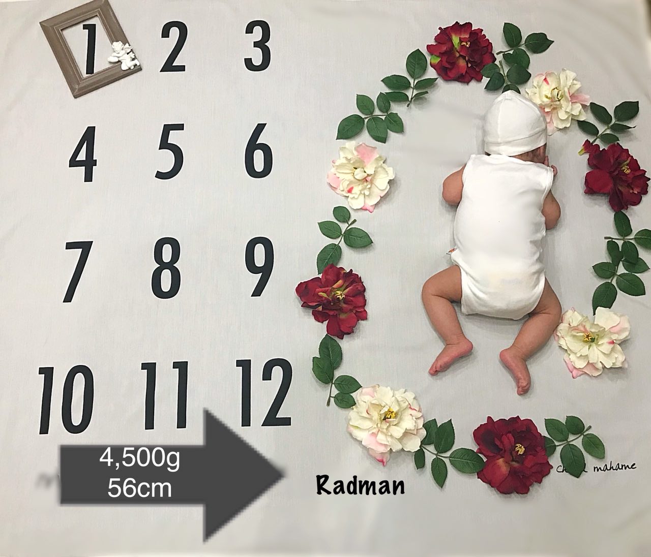 یک ماهگی نوزاد هیراد پورعسگری