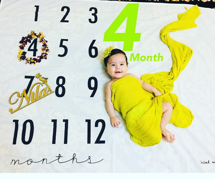 پارچه ماهگرد نوزاد طرح کلاسیک هیراد پورعسگری