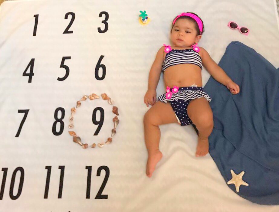 پارچه ماهگرد نوزاد طرح کلاسیک هیراد پورعسگری