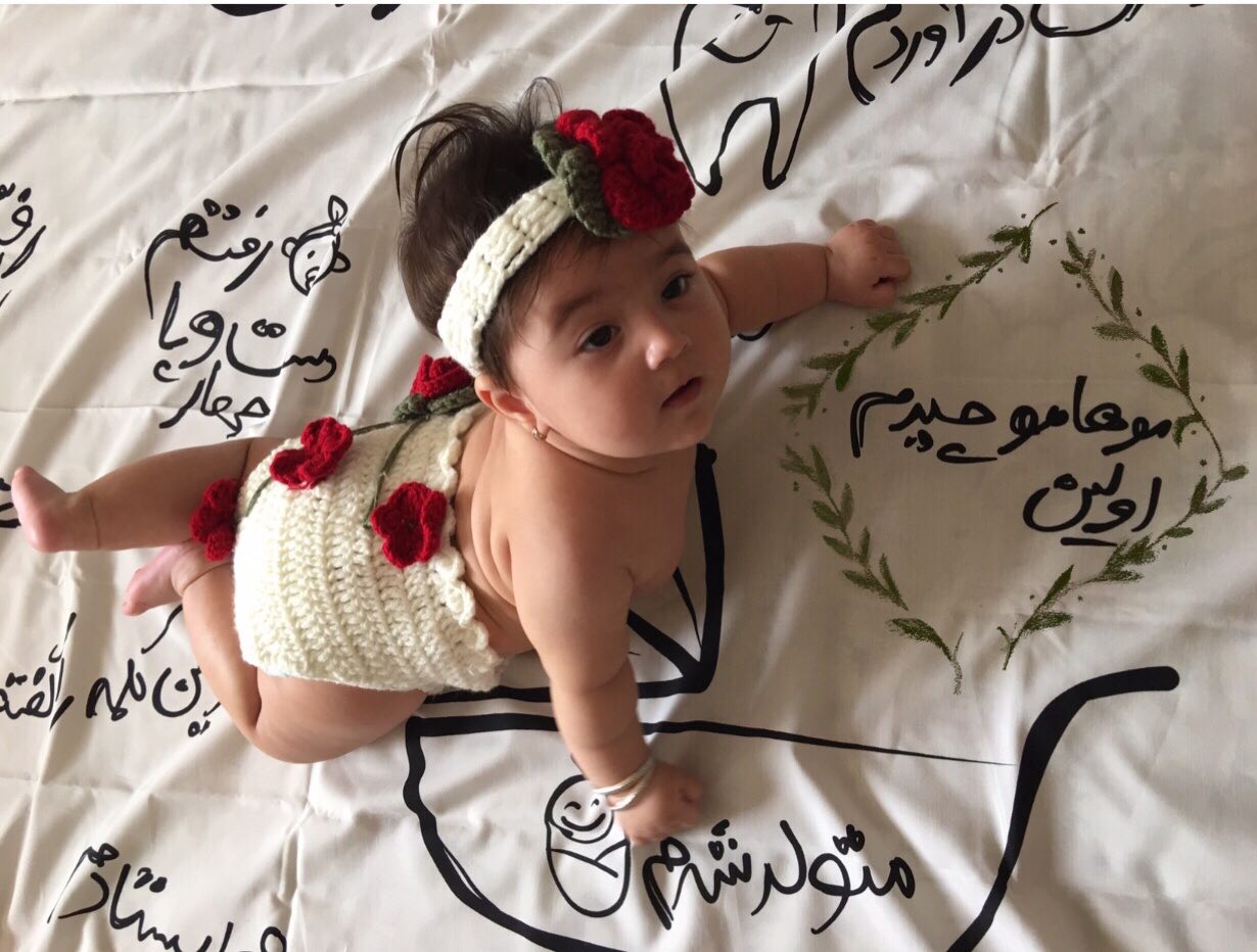 عکس نوزاد دختر هیراد پورعسگری