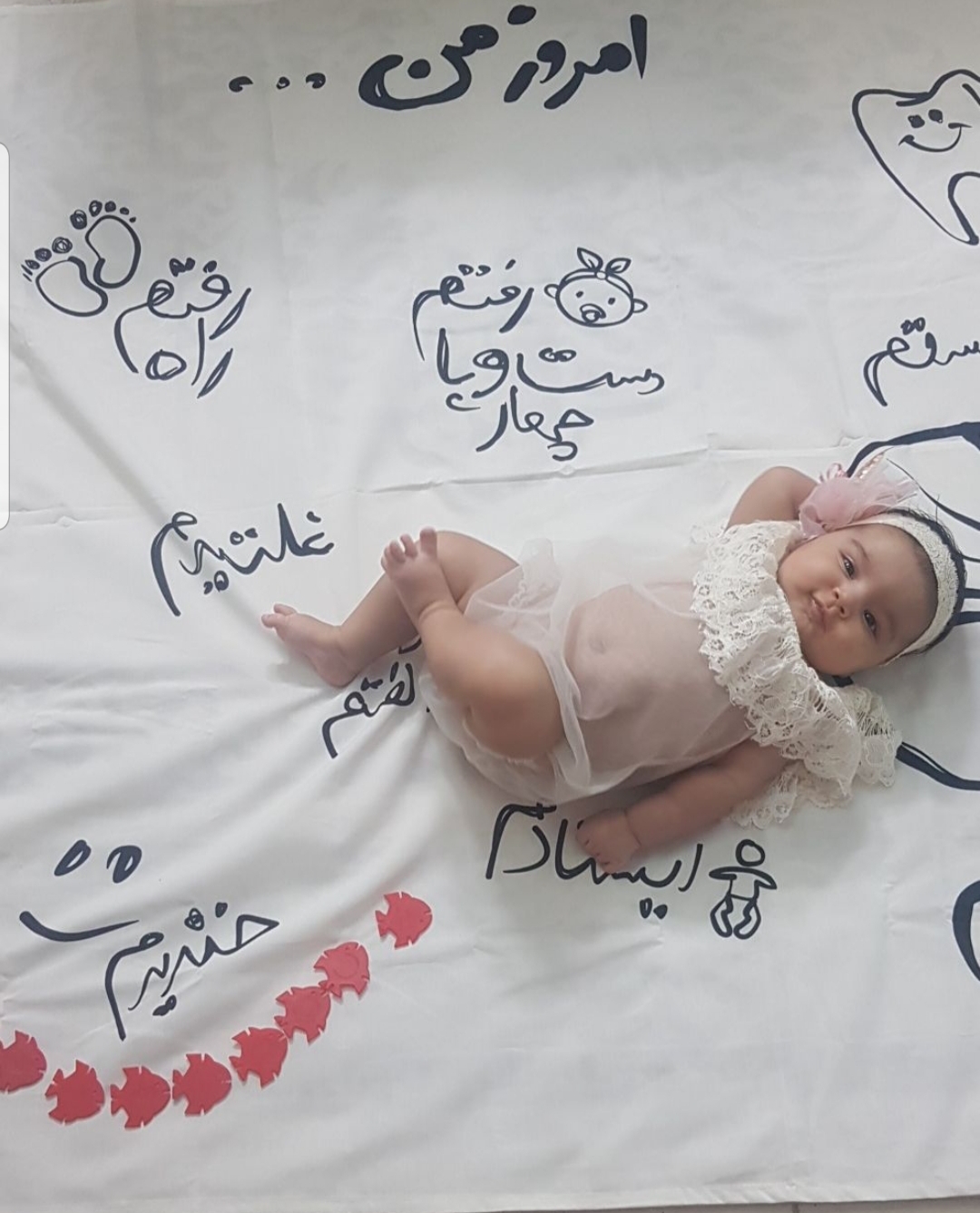 یک ماهگی نوزاد جانان نواصری