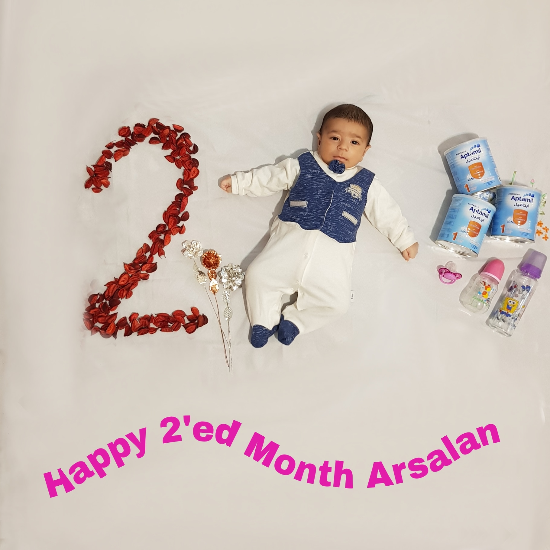 یک ماهگی نوزاد ارسلان فلاح مرکید