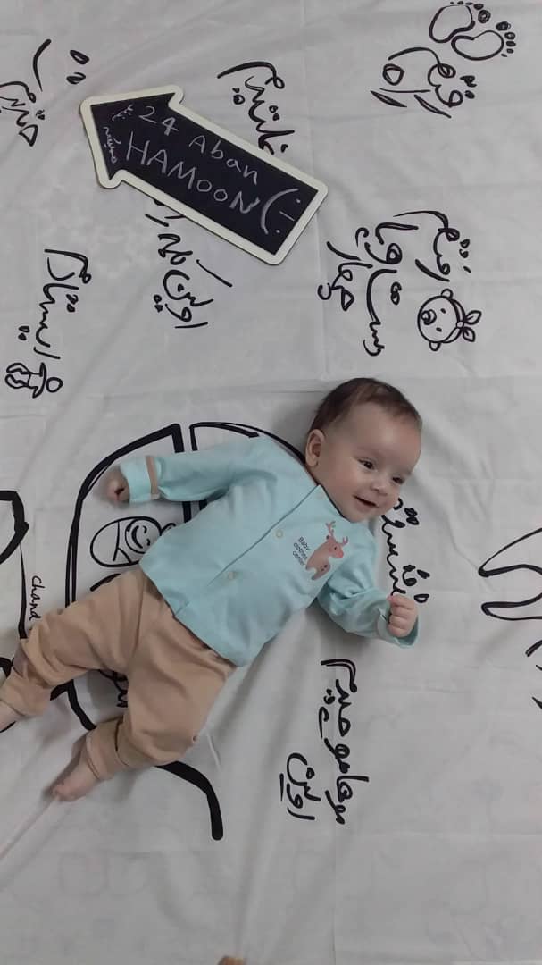 عکس نوزاد پسر هامون خلف زاده