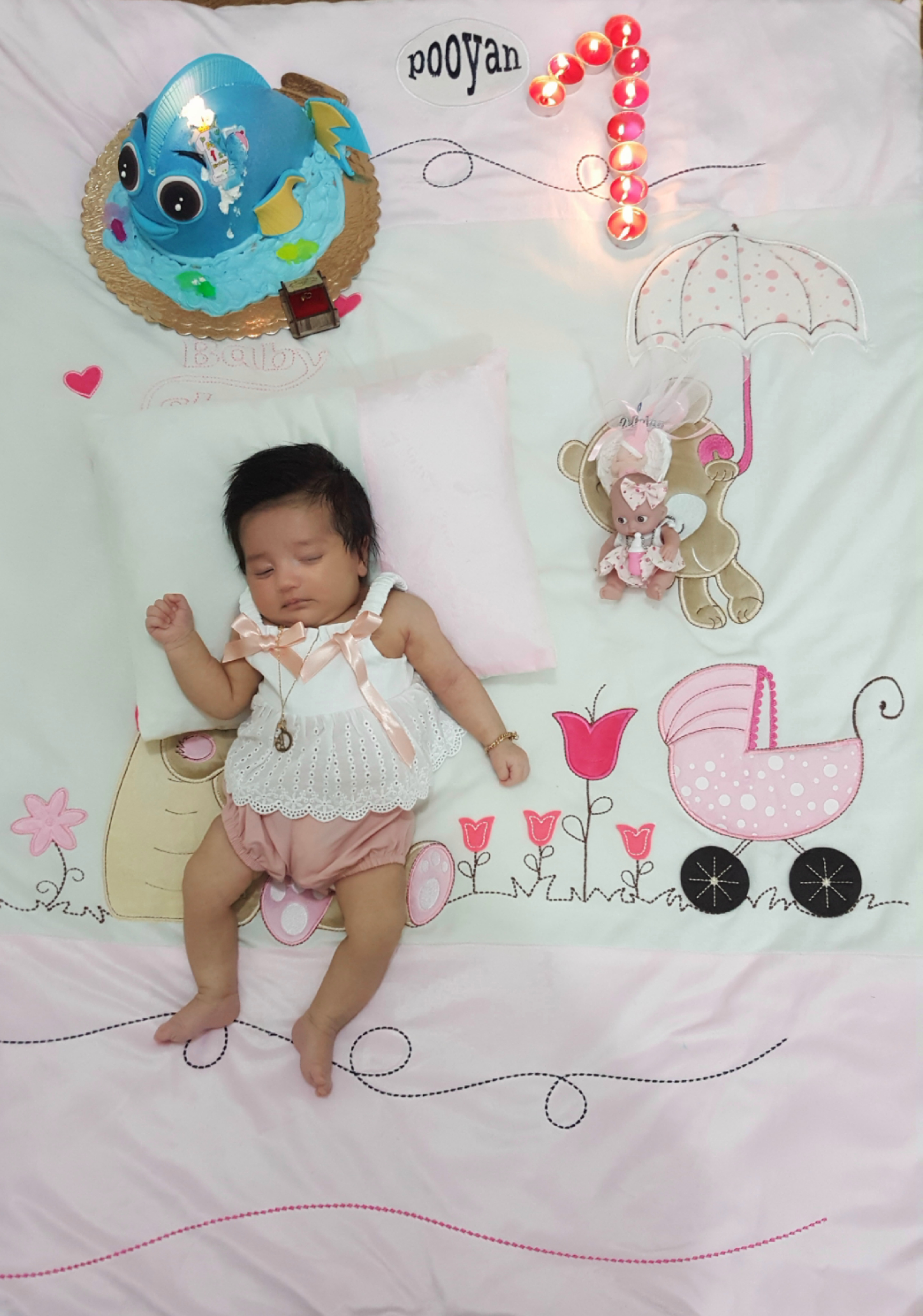 یک ماهگی نوزاد دلنیا فیروزیان