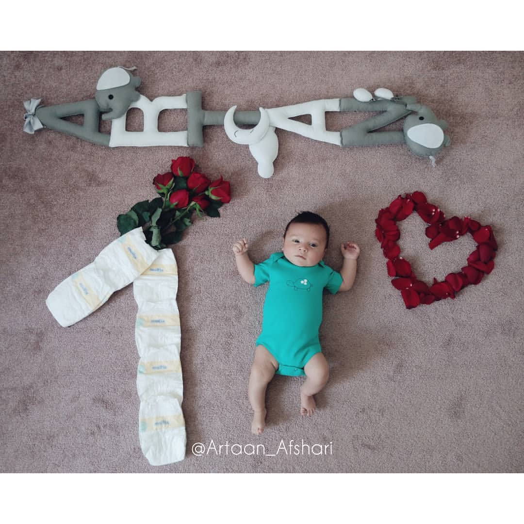 یک ماهگی نوزاد آرتان افشاری