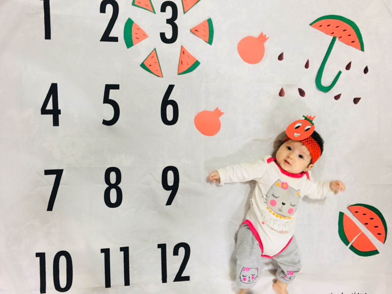 پارچه ماهگرد نوزاد طرح کلاسیک سلین هاشمی اصل