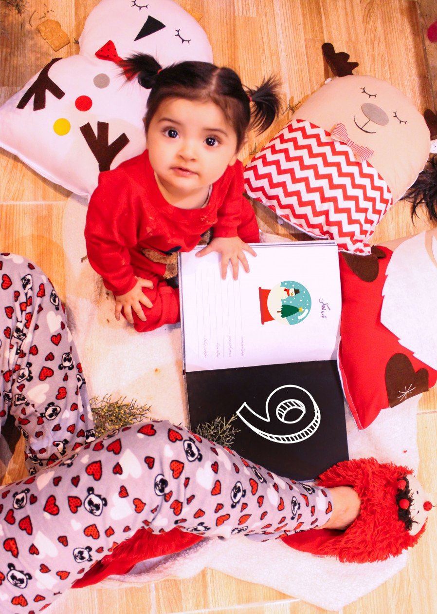 تم عکس زمستانی نوزاد گلشا معرفت