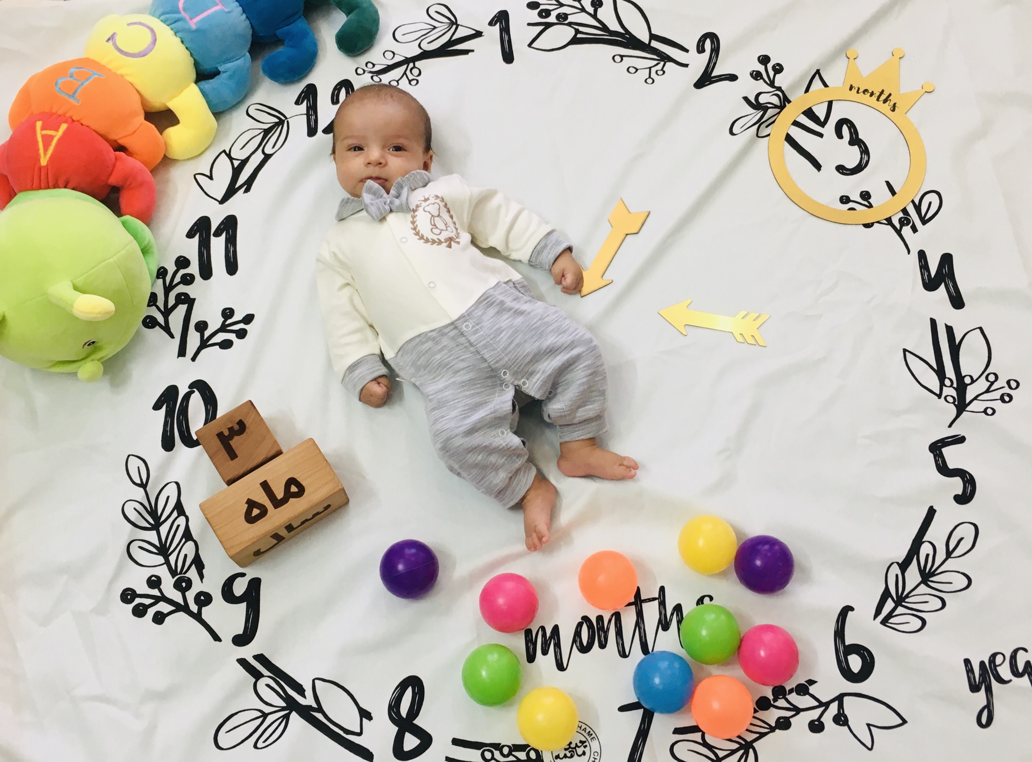 سه ماهگی نوزاد سامیار صاحبی