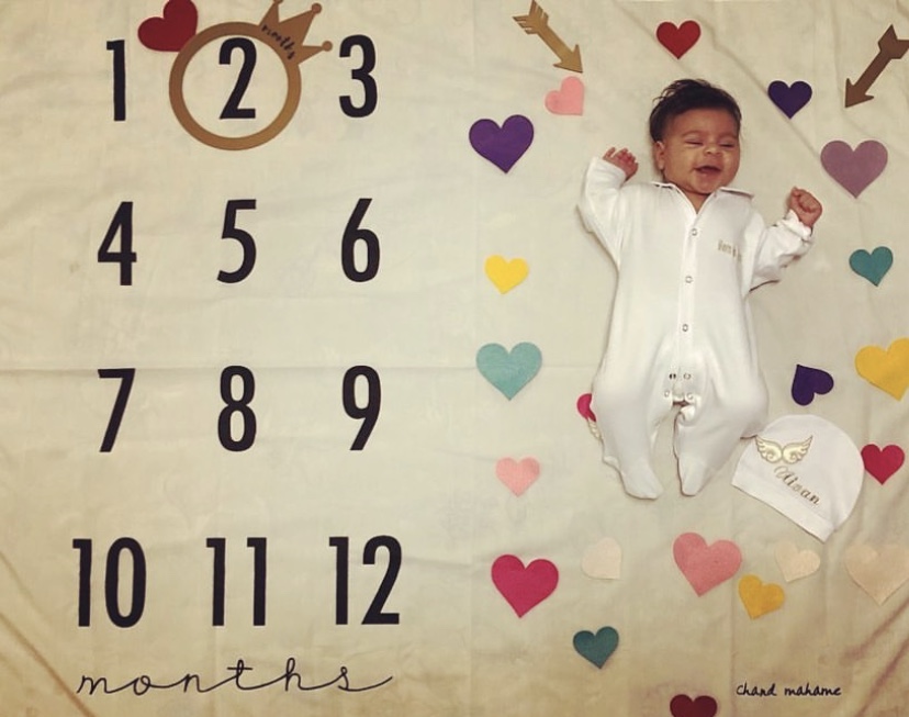 دو ماهگی نوزاد نیوان حسینی نقوی