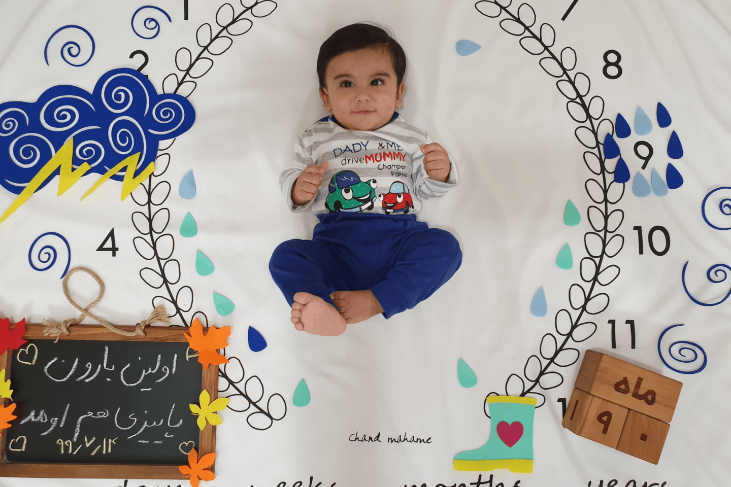 نه ماهگی نوزاد رادین و آیلین اسکندرزاده