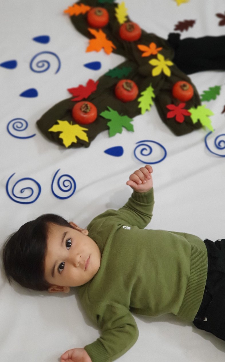 تم عکس پاییزی نوزاد رادین و آیلین اسکندرزاده