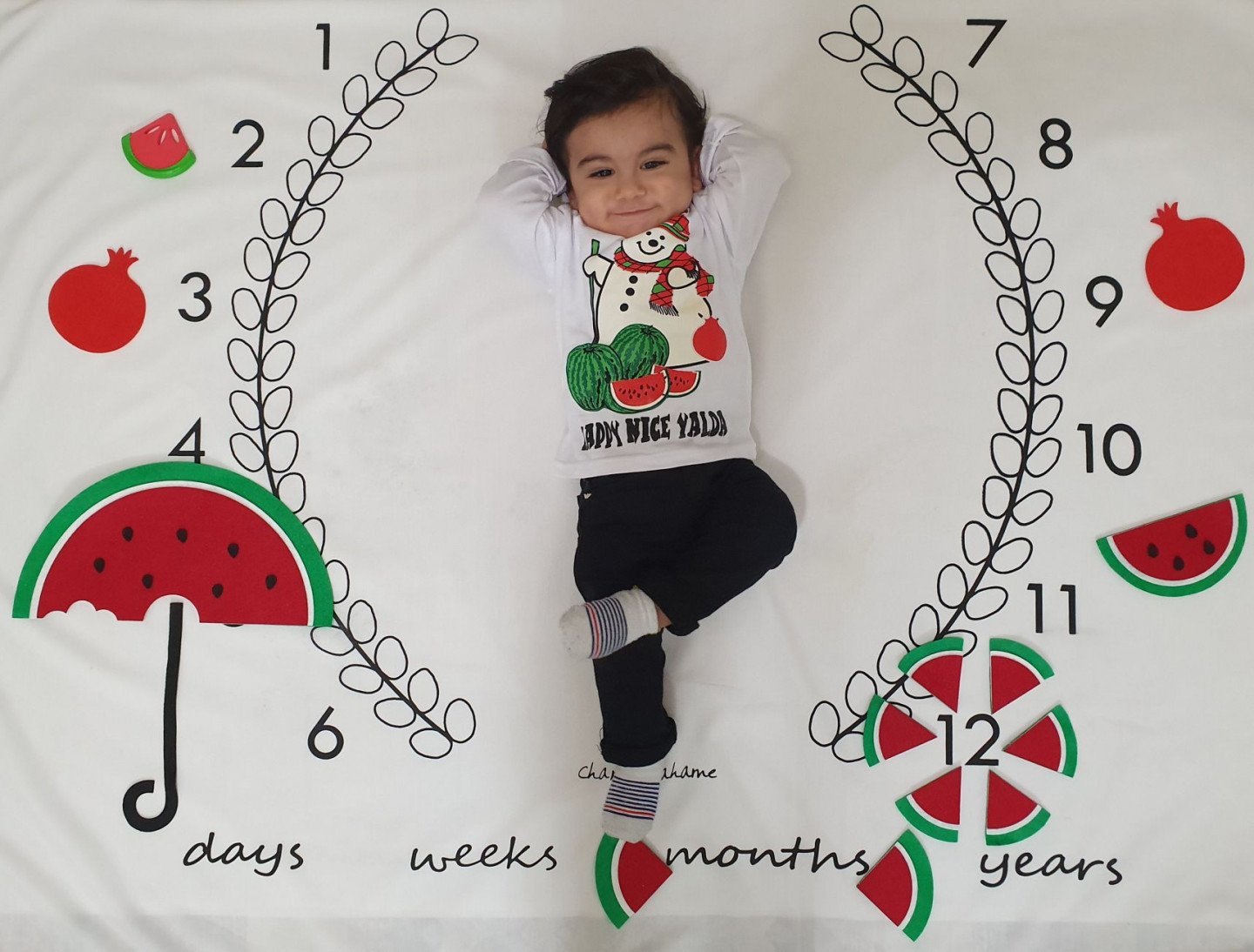 شب یلدا کودک رادین و آیلین اسکندرزاده