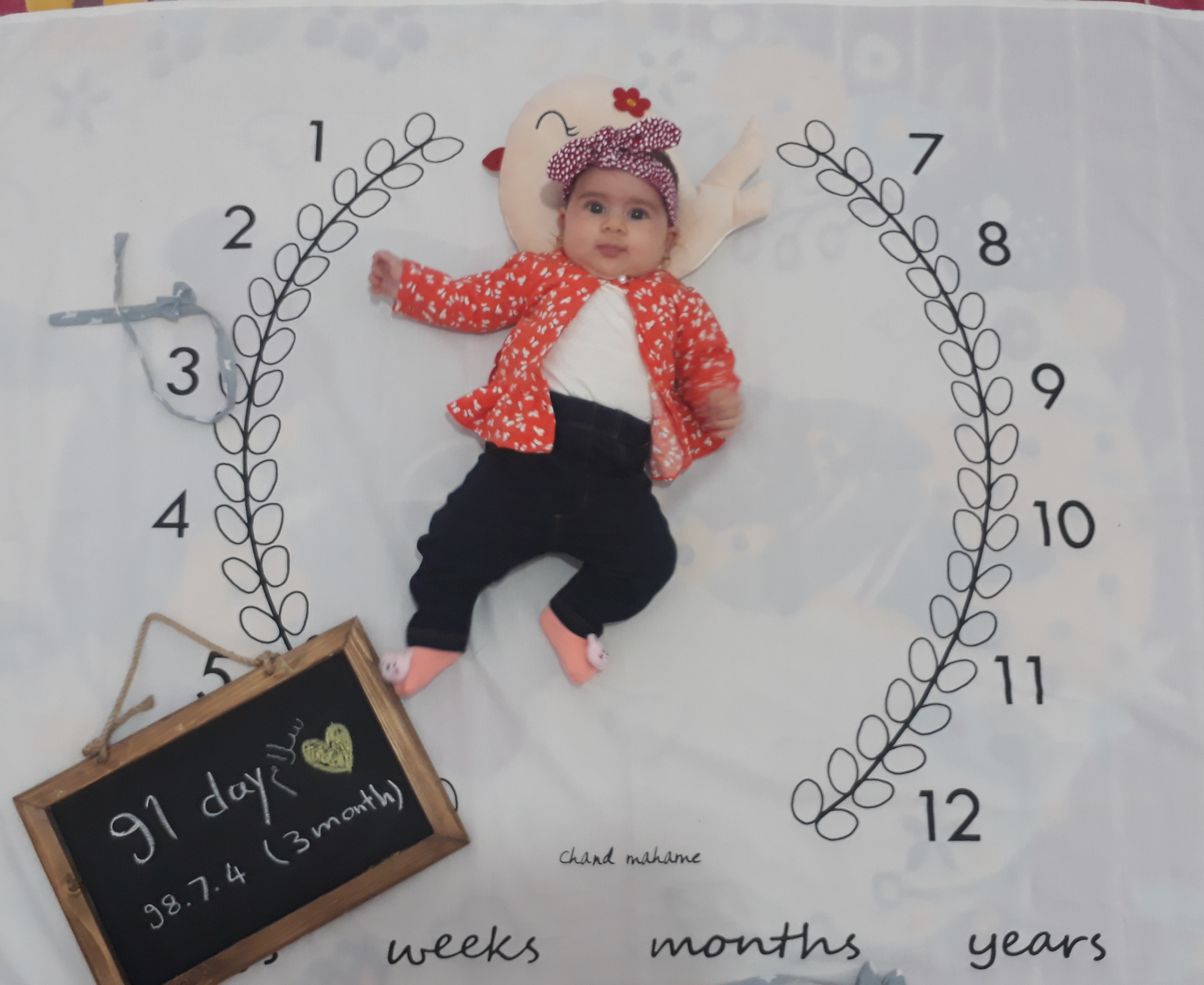 سه ماهگی نوزاد نیلیا پناهی