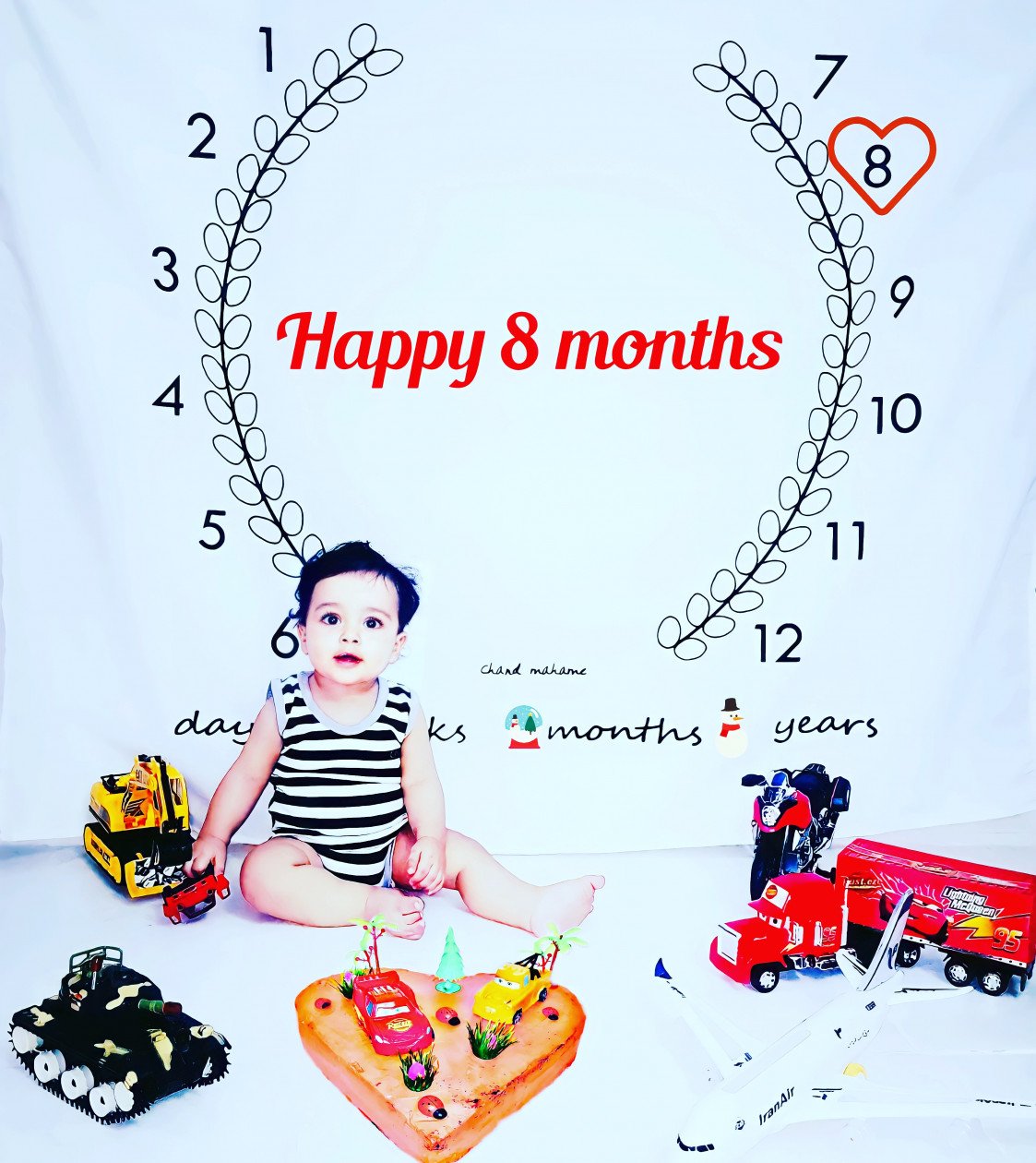 هشت ماهگی نوزاد ارسلان مرادی زاده