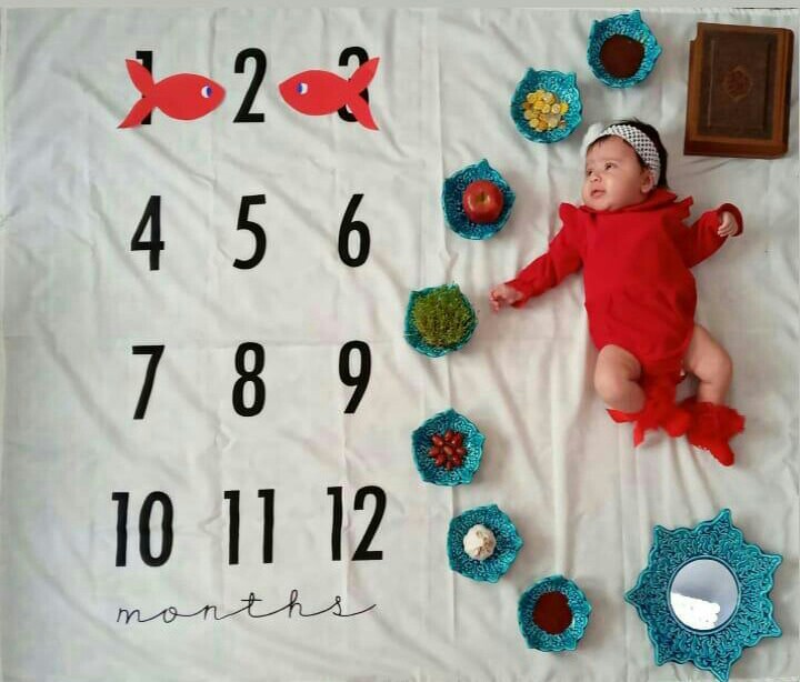 دو ماهگی نوزاد فاطمه حورا هاشمی