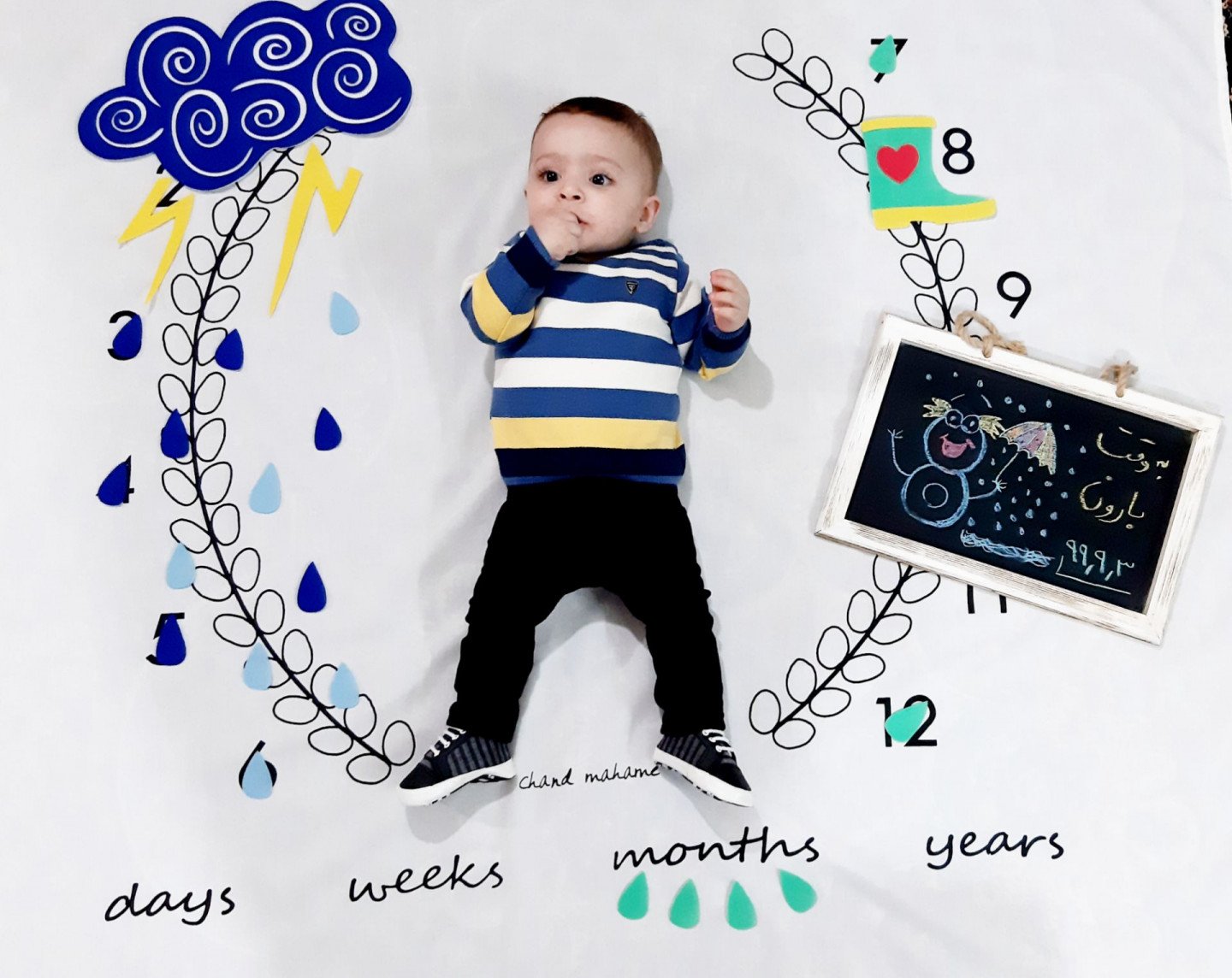 هشت ماهگی نوزاد آراد اکبرزاده