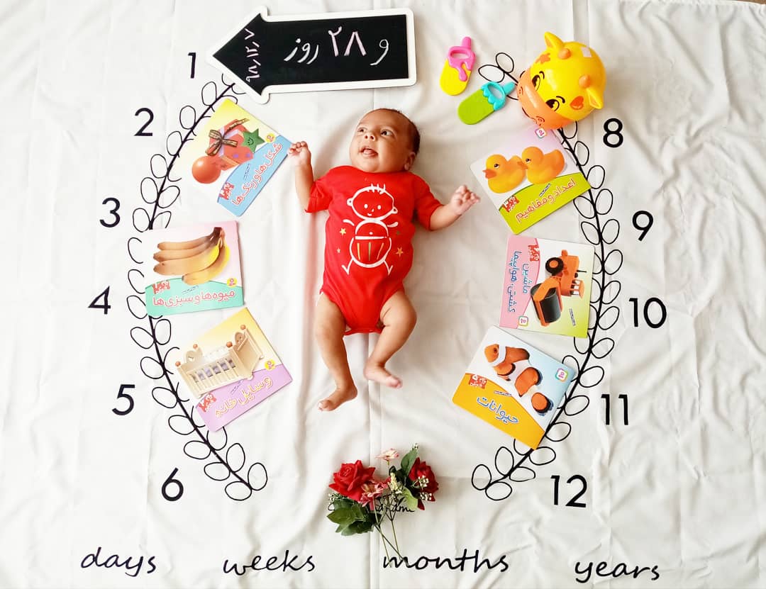 یک ماهگی نوزاد آدریان آزادیان