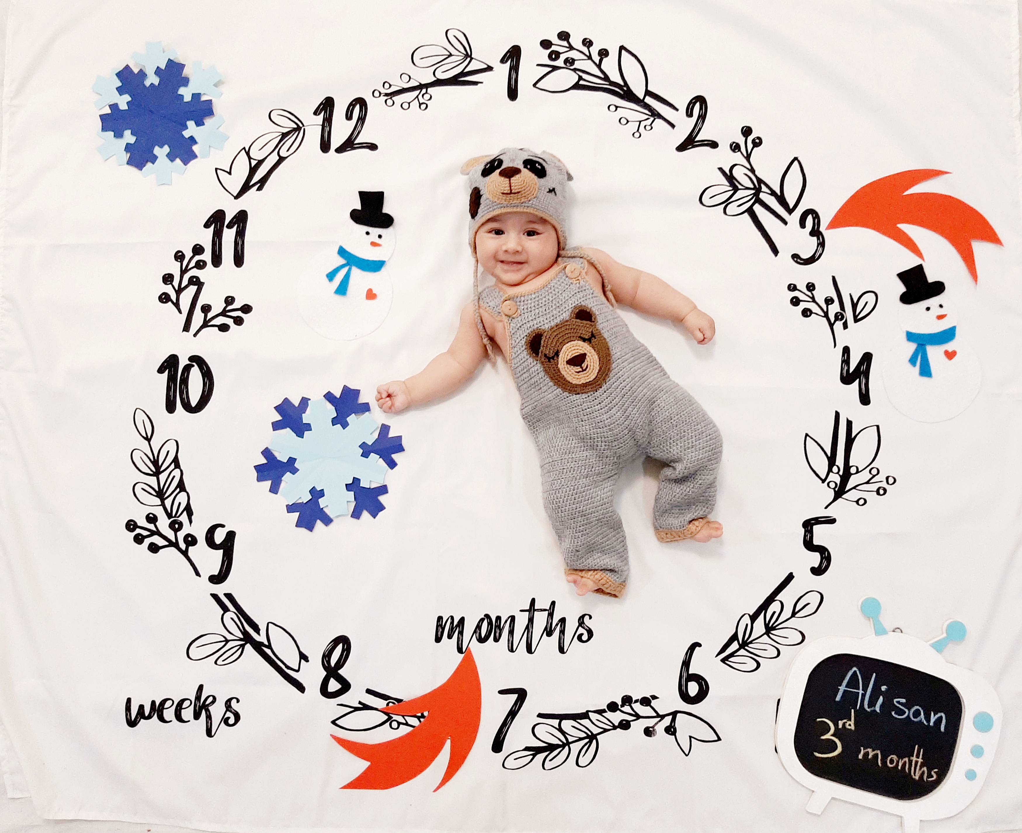 عکس نوزاد پسر علیسان جعفری آثار