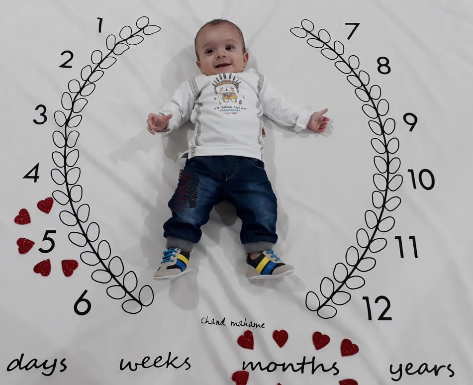 پنج ماهگی نوزاد صدرا صبری