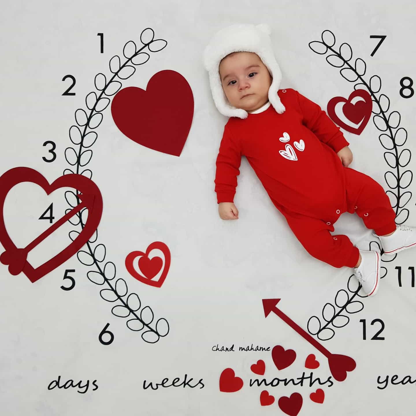 پارچه ماه شمار طرح شاخه زیتون سید آرش غفاری