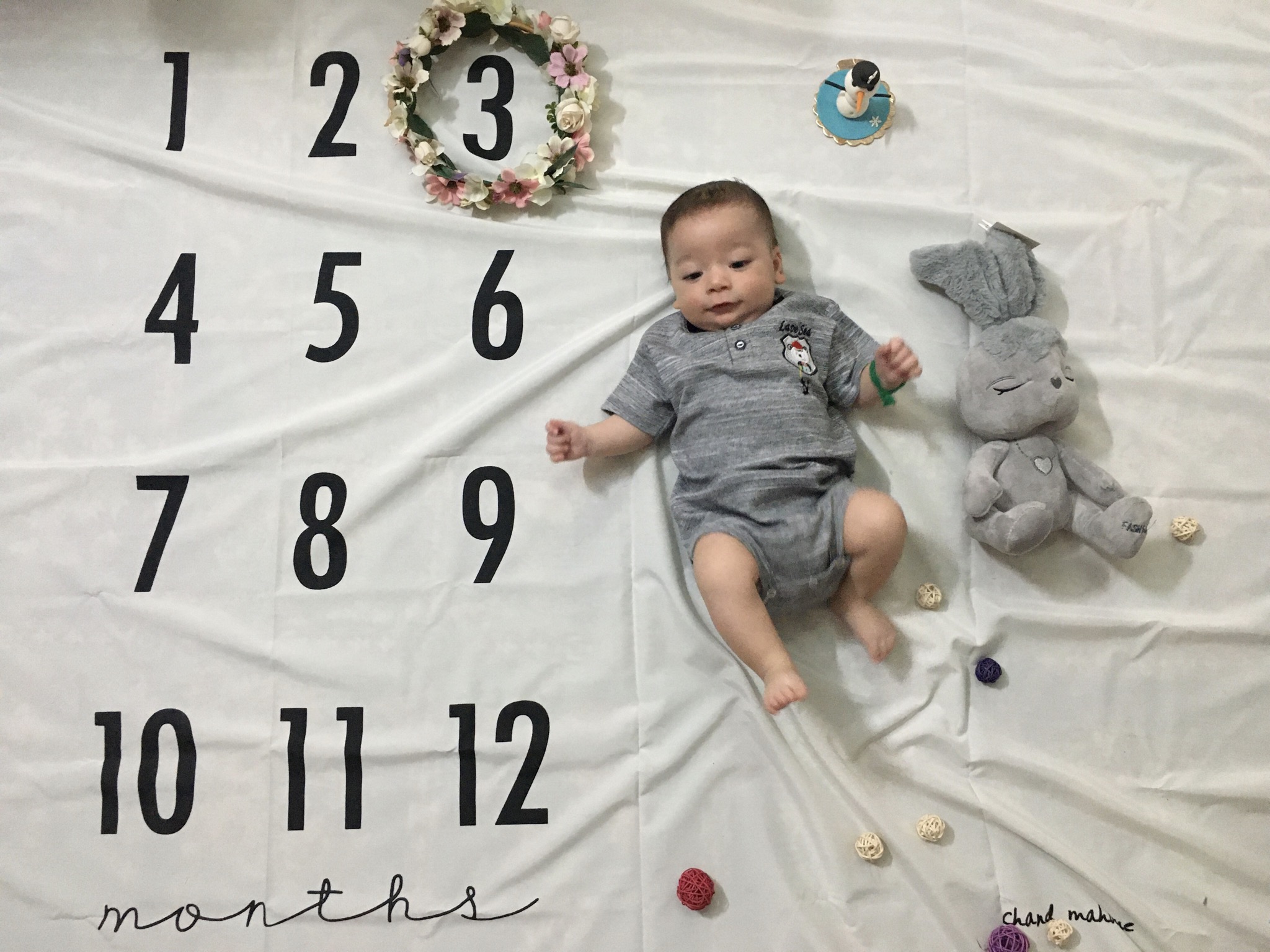 پارچه ماهگرد نوزاد طرح کلاسیک آیهان محققی