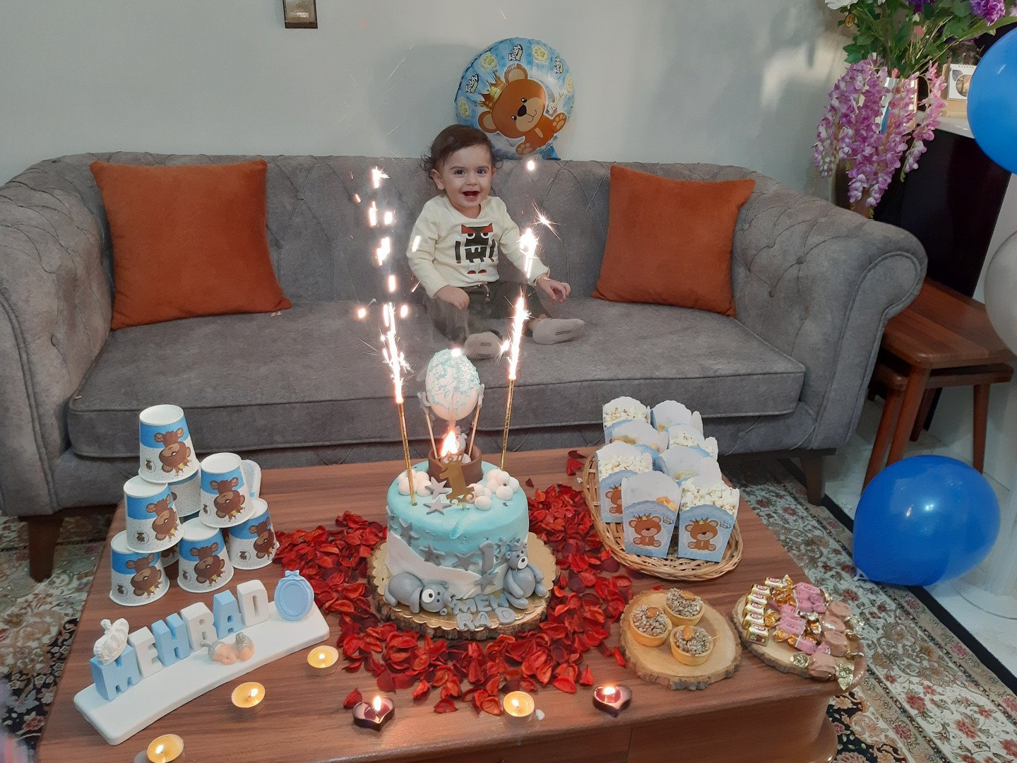 دوازده ماهگی نوزاد سید مهراد حسینی