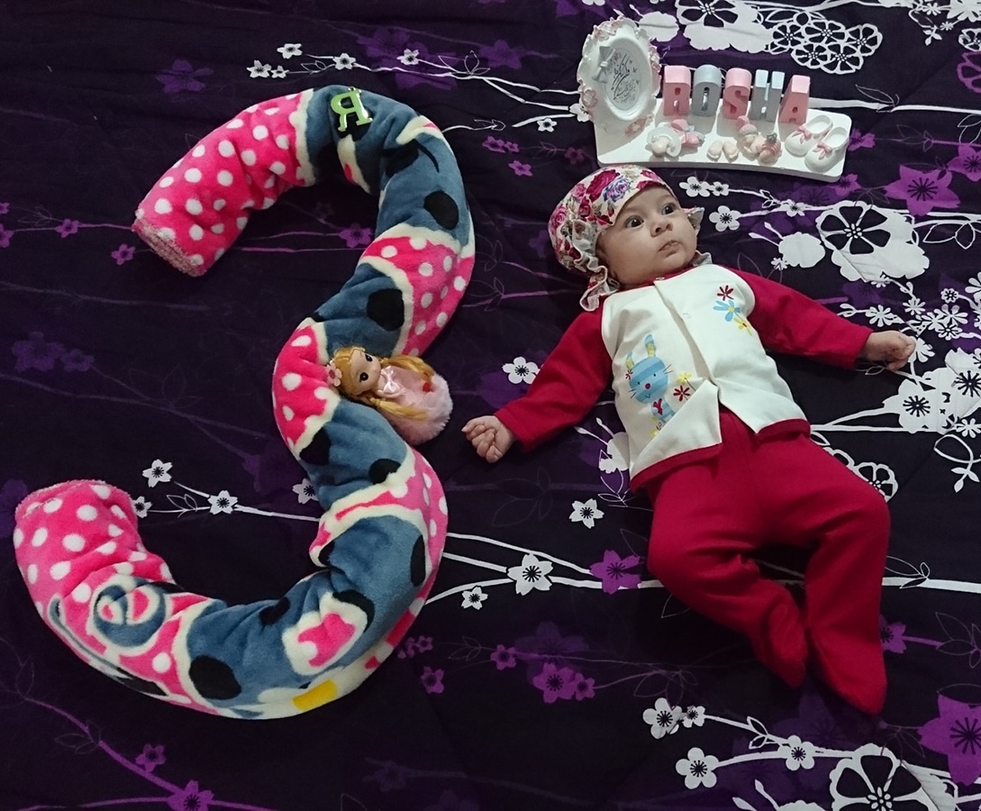 سه ماهگی نوزاد روشا شعبانی