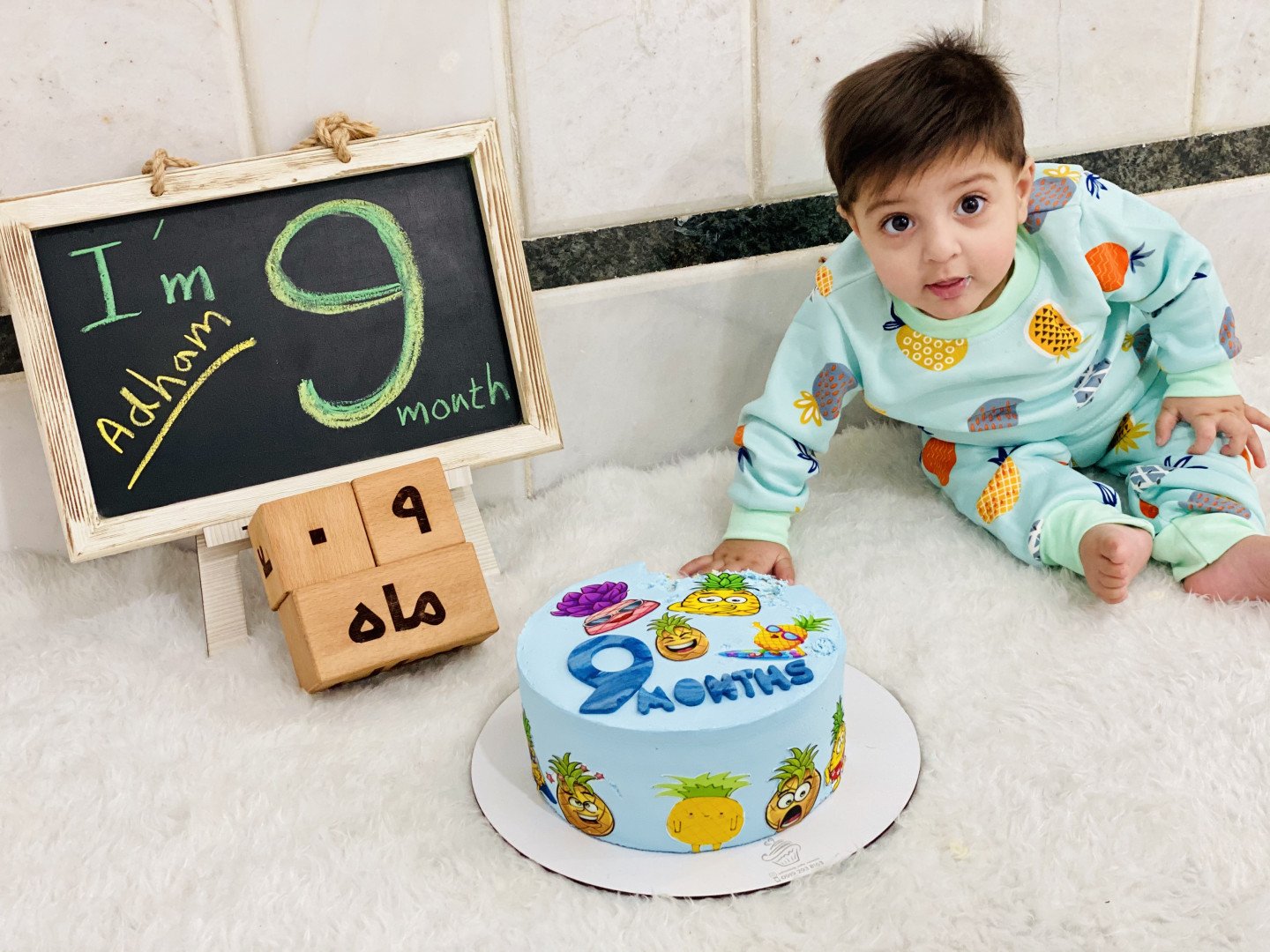 نه ماهگی نوزاد حميرا لالزاده براهويي