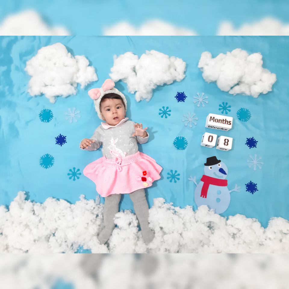 هشت ماهگی نوزاد ارغوان ترابیان