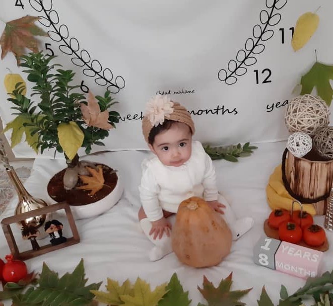 هشت ماهگی نوزاد روشا ملاجعفر