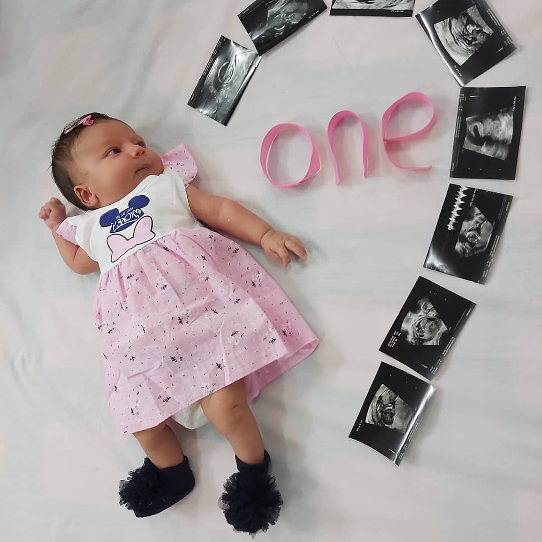 یک ماهگی نوزاد جانان حسینی مقدم