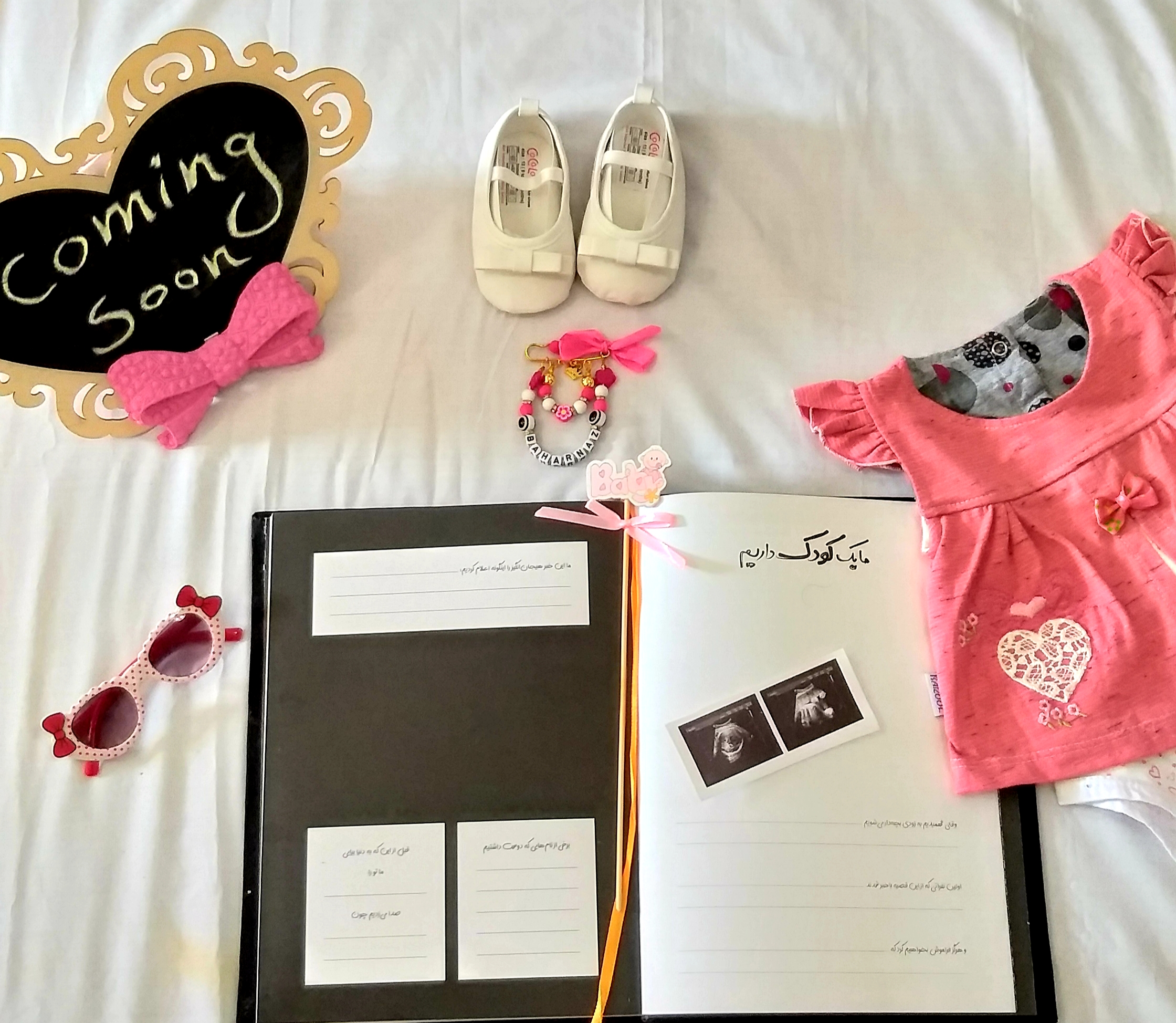 ژست عکس بارداری بهارناز غریبی