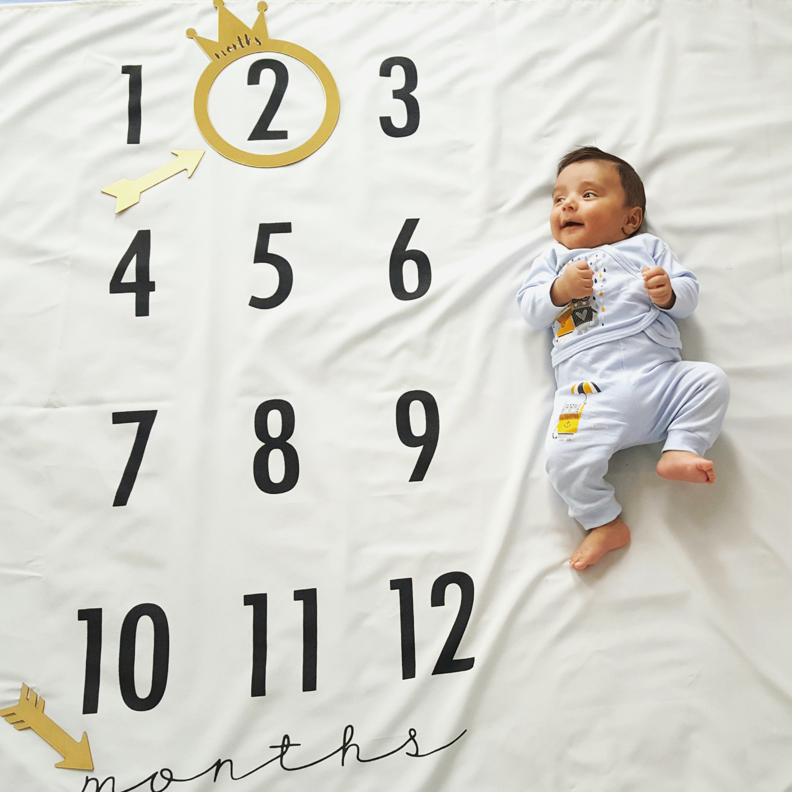 پارچه ماهگرد نوزاد طرح کلاسیک آروین کاظمی