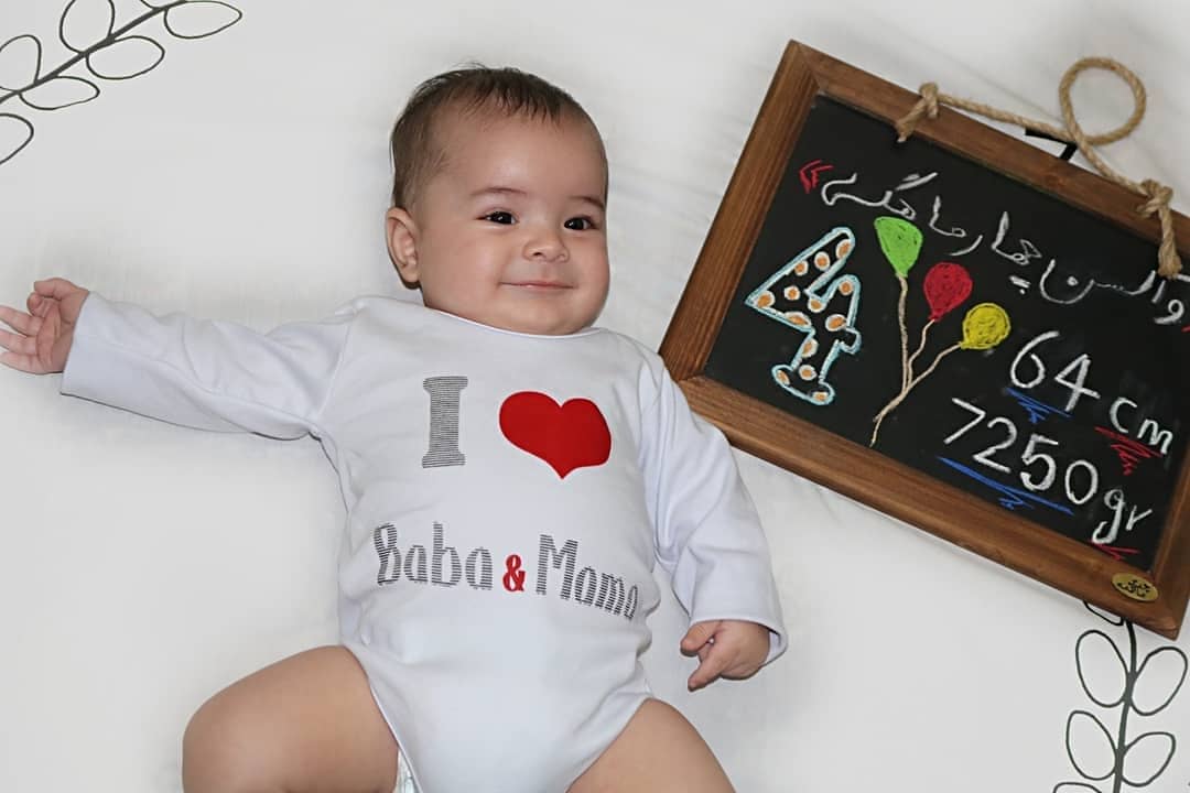 چهار ماهگی نوزاد آیین نصیری